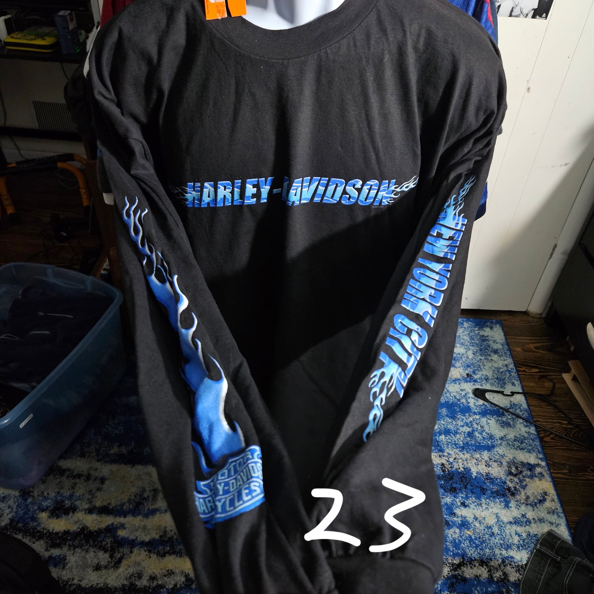 Rare 2001 Harley Davidson New York City Twin Towers Shirt XXL 3