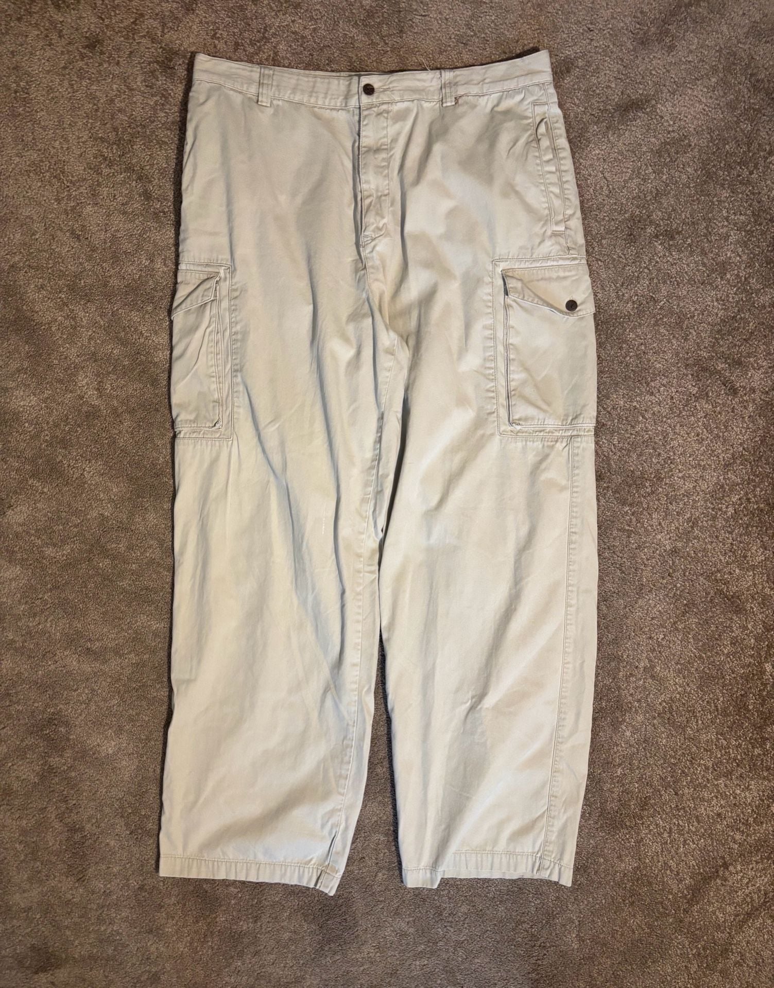 Tommy Bahama Relax Cargo Pants Mens 40x32 Khaki Cotton Map Lined Pockets 2