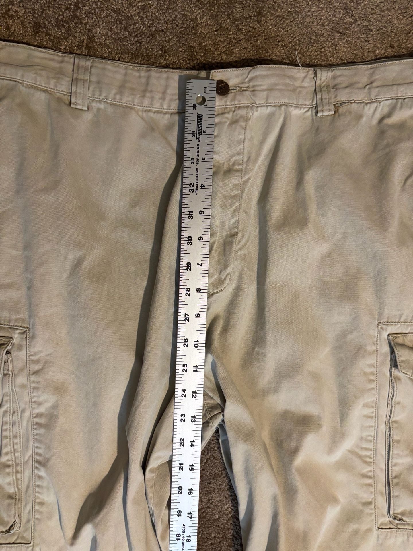 Tommy Bahama Relax Cargo Pants Mens 40x32 Khaki Cotton Map Lined Pockets 5