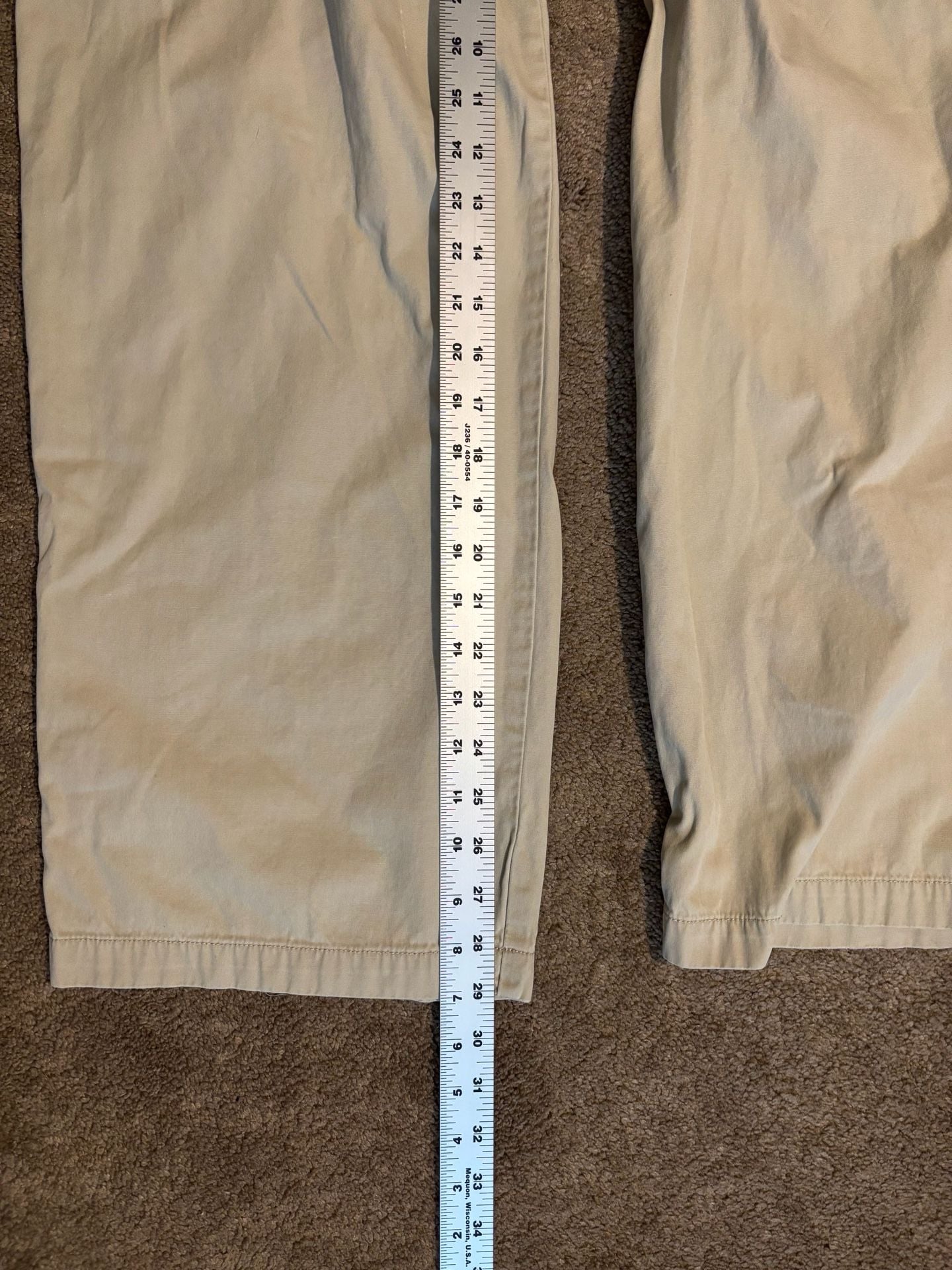 Tommy Bahama Relax Cargo Pants Mens 40x32 Khaki Cotton Map Lined Pockets 6
