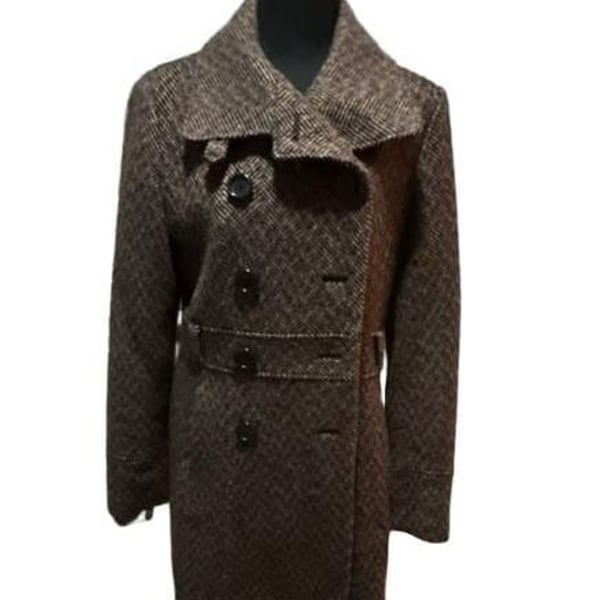 Giaccia Tweed Coat with Belt