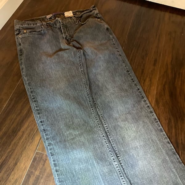 Anchor Blue Stretch Boot Cut Gray Denim Jeans Size 9