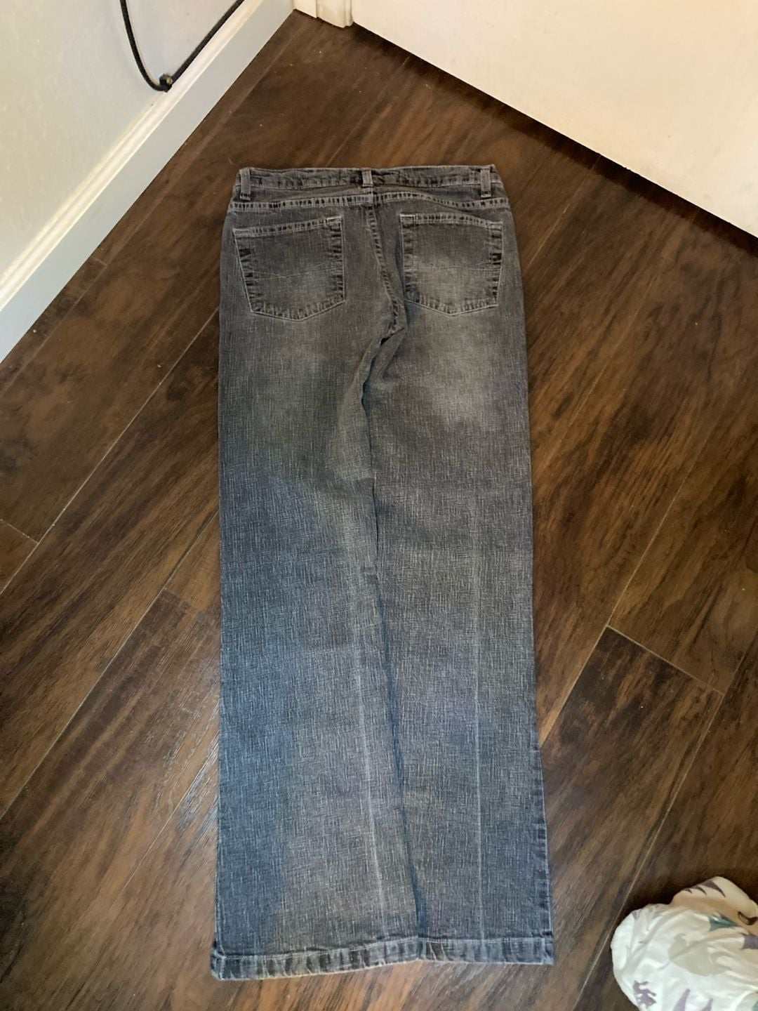 Anchor Blue Stretch Boot Cut Gray Denim Jeans Size 9 3