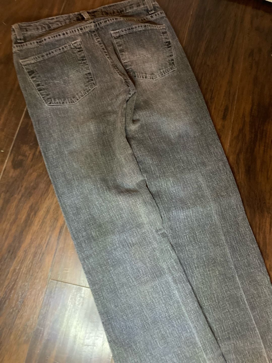 Anchor Blue Stretch Boot Cut Gray Denim Jeans Size 9 4