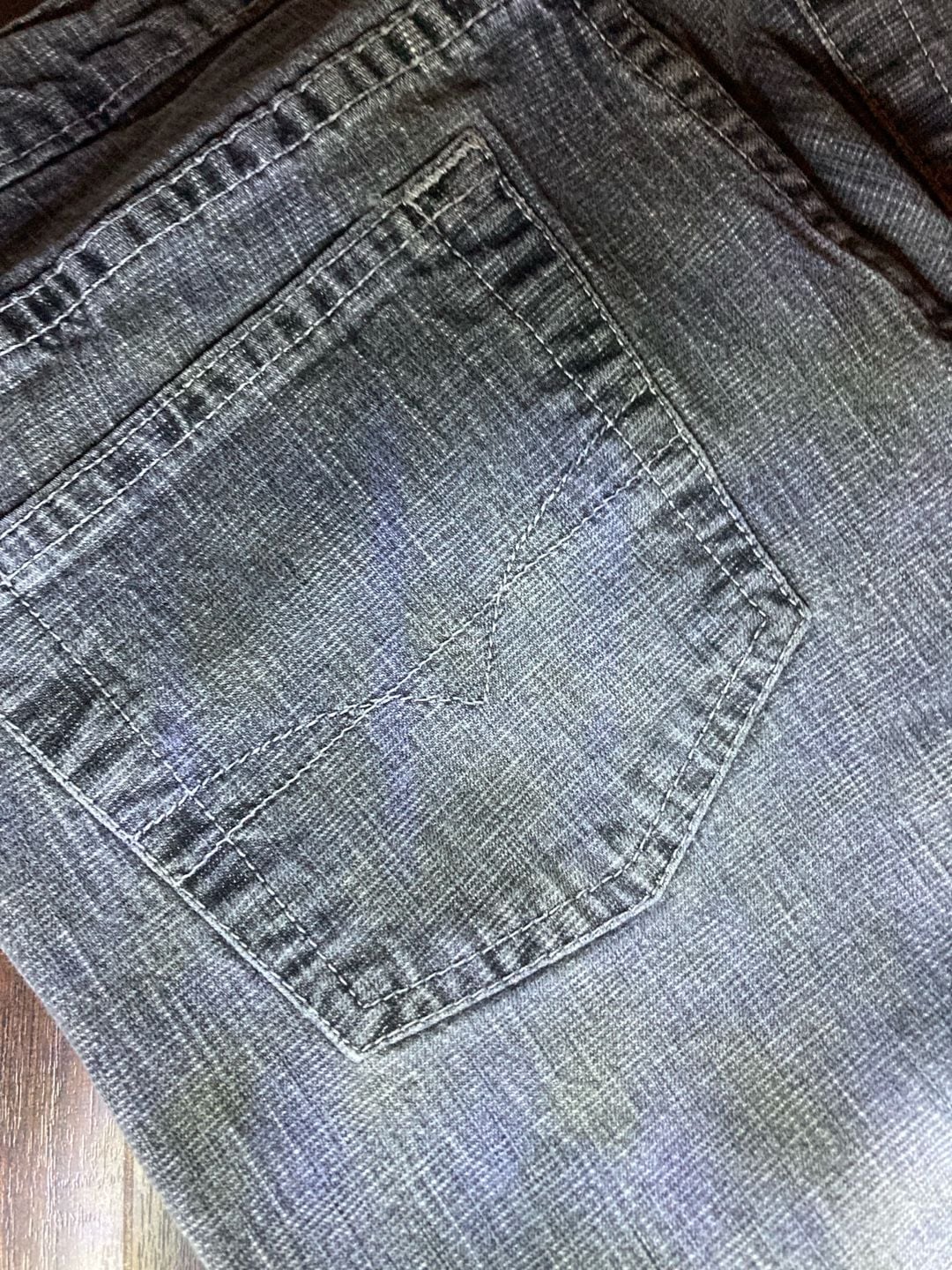 Anchor Blue Stretch Boot Cut Gray Denim Jeans Size 9 5