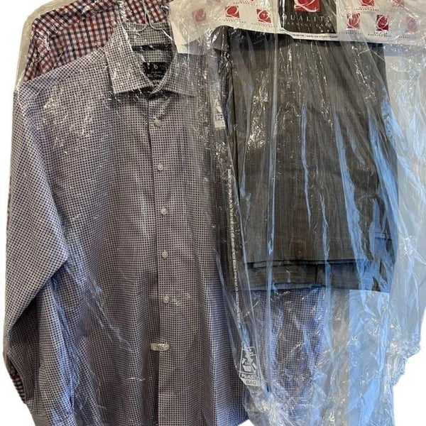 Men’s shirt and pants bundle, 2 dress shirts 1 pant