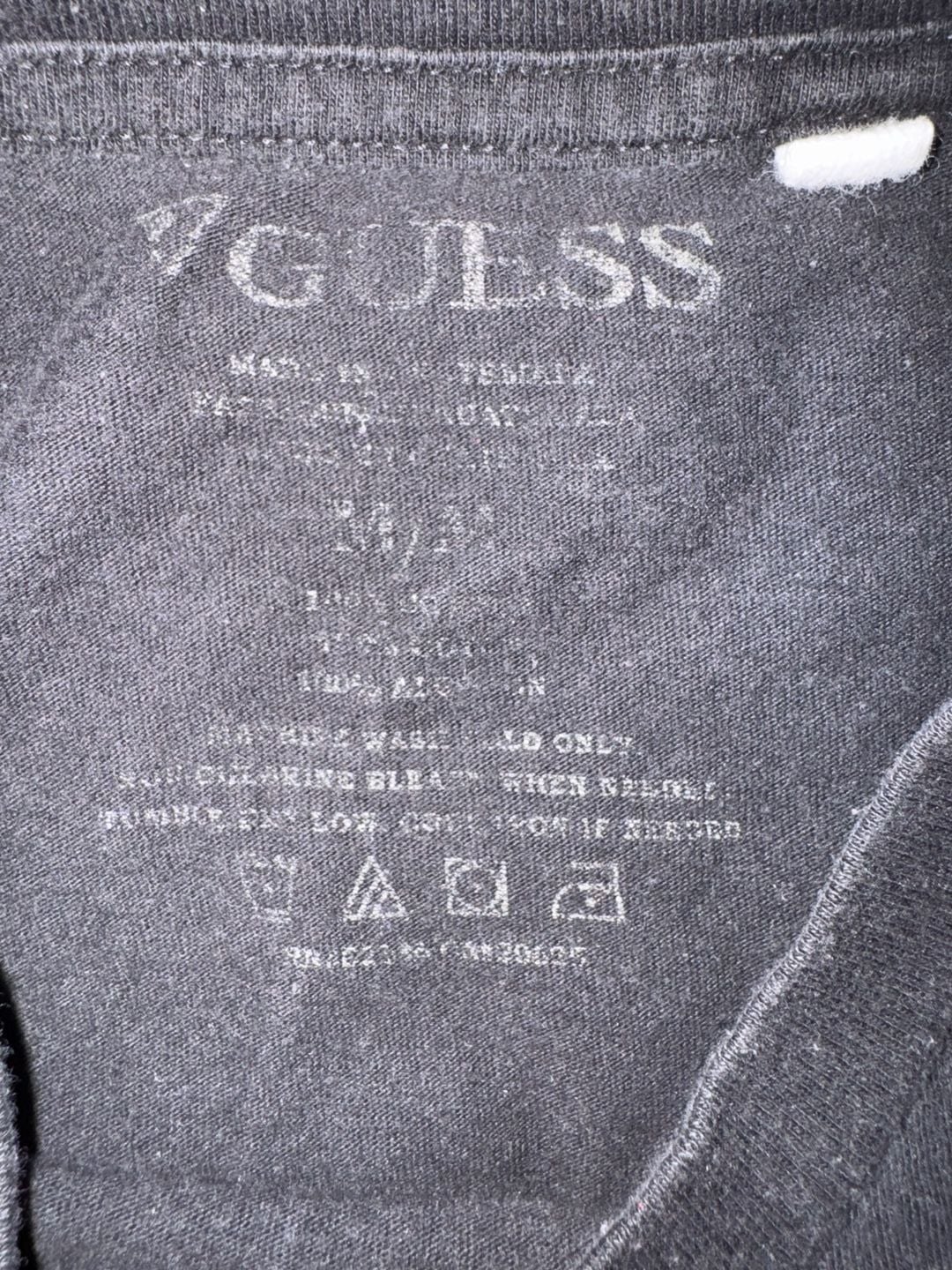 Guess Black Lion Graphic Rhinestone Star T-Shirt 4