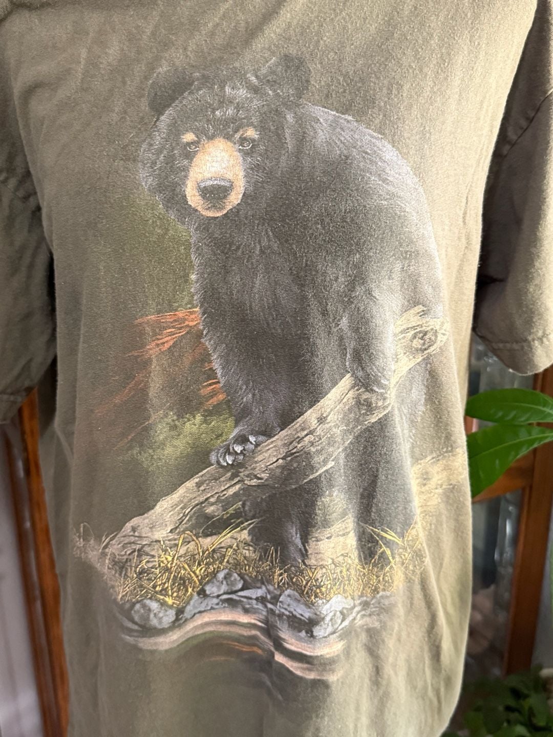 Vintage 1990s Alexandria Zoological Park Black Bear Nature Tee 3