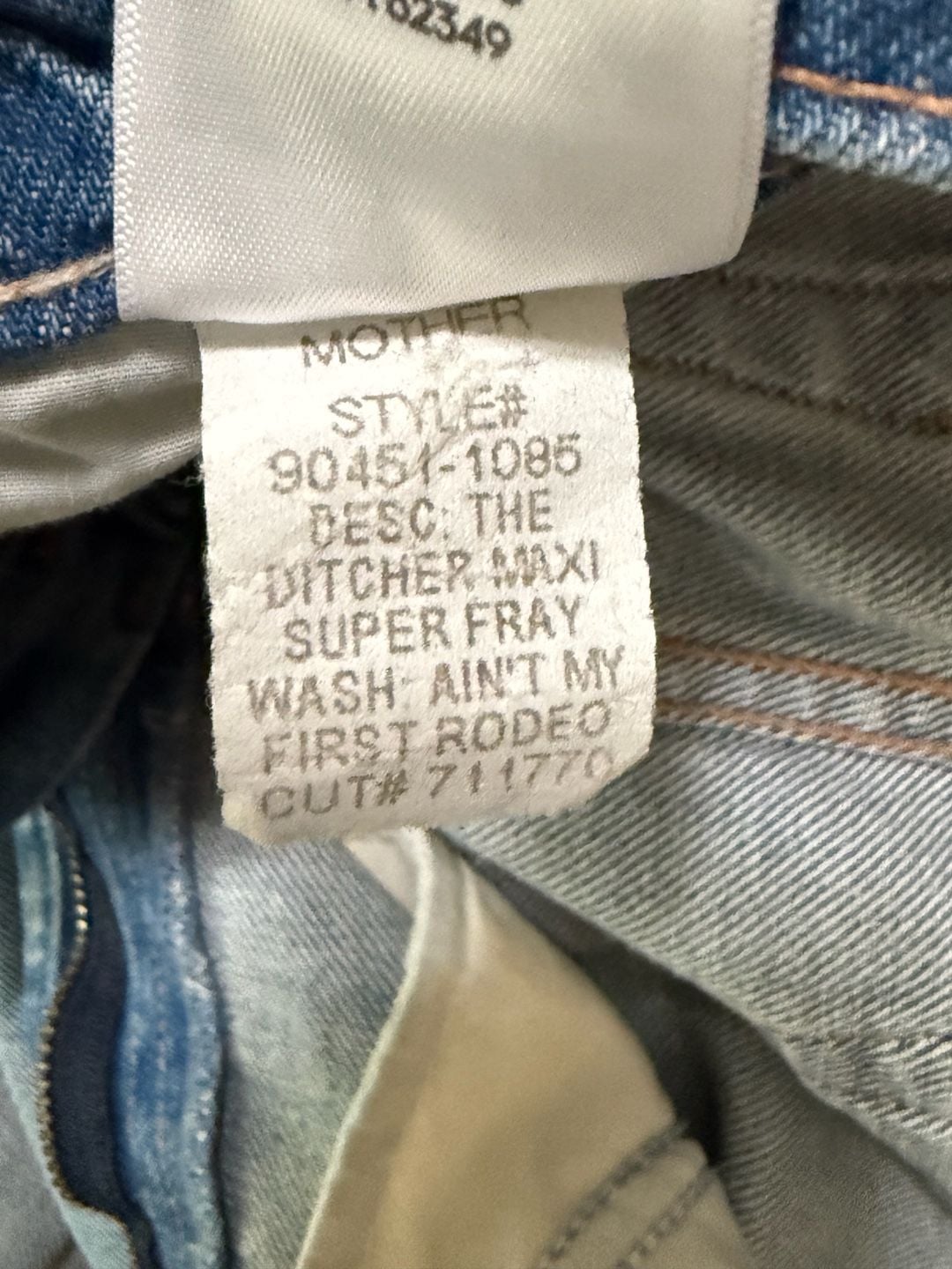 MOTHER The Ditcher Maxi Super Fray Denim Skirt 9