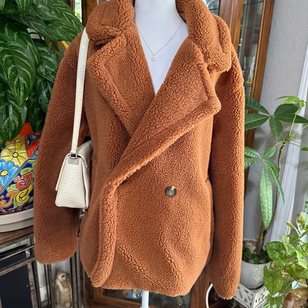 GAP NWT Sherpa Teddy Bear Coat