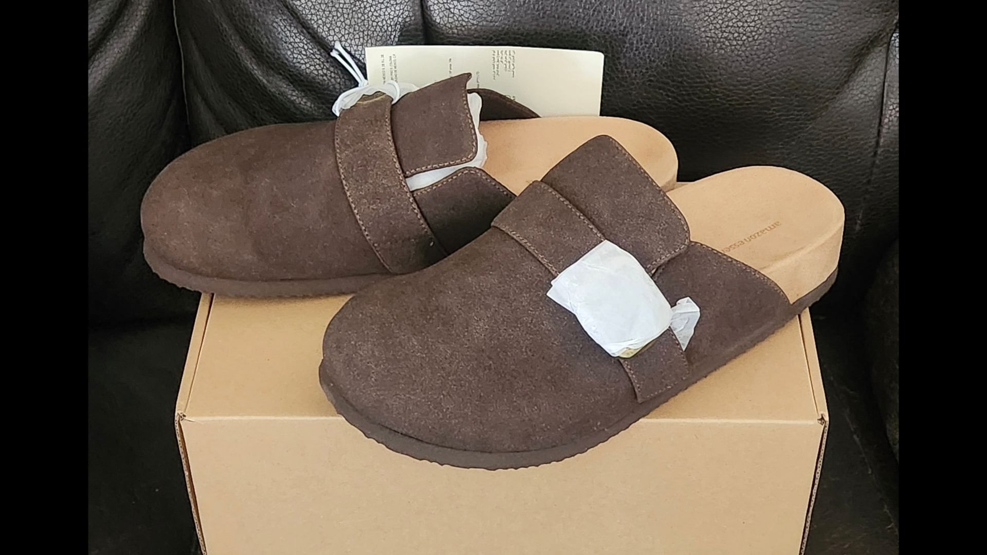 Amazon Essentials Suede Buckle Clog Shoes 2