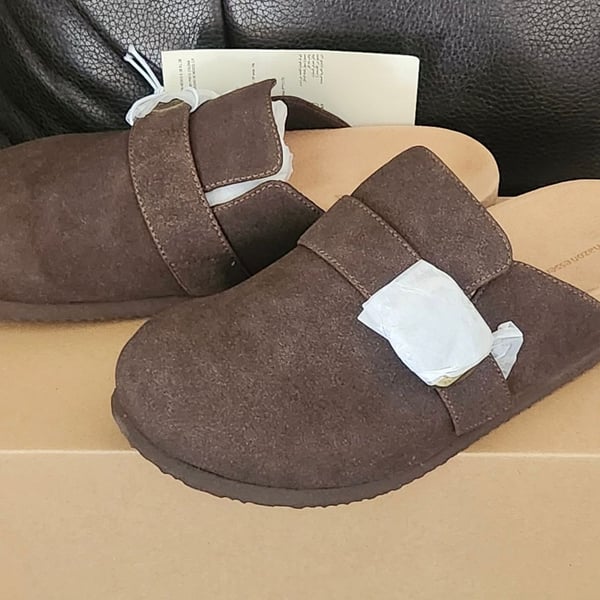 Amazon Essentials Suede Buckle Clog Shoes