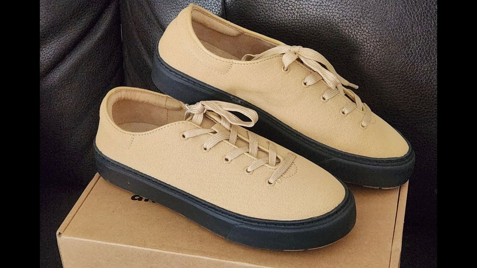 MoonStar Fine Vulcanized Ubal Canvas Sneakers Tan Walnut 2