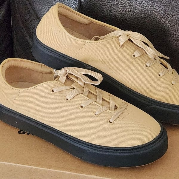 MoonStar Fine Vulcanized Ubal Canvas Sneakers Tan Walnut