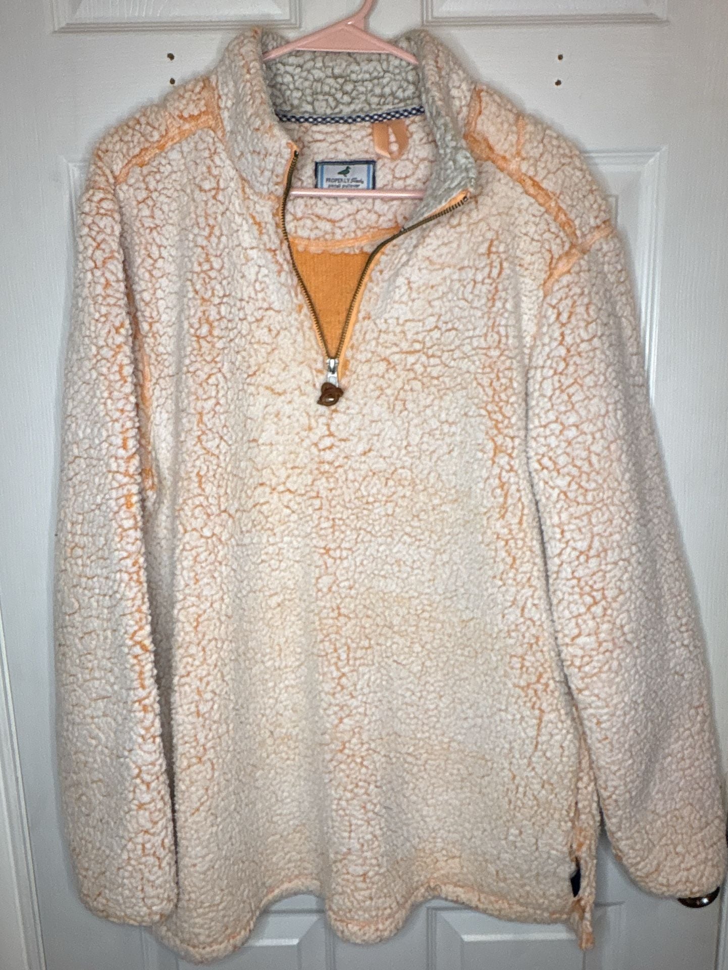 Properly Tied Pintail Pullover Sherpa Fleece 1/4 Zip Jacket Size L 2