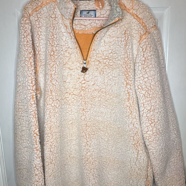 Properly Tied Pintail Pullover Sherpa Fleece 1/4 Zip Jacket Size L