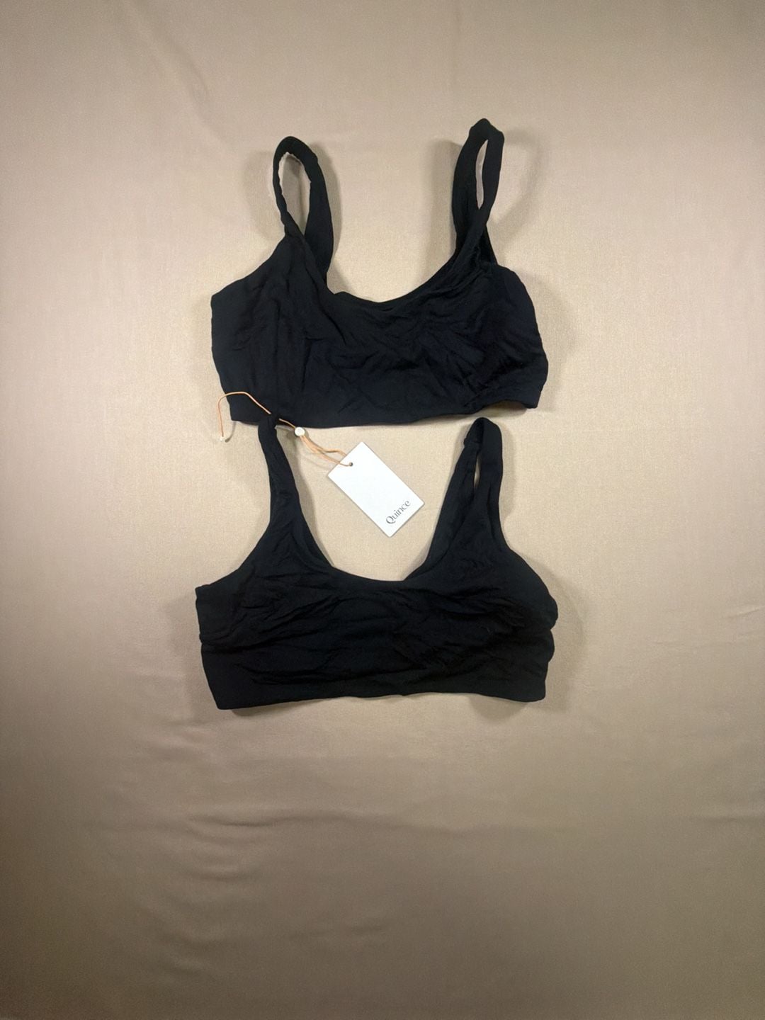 Quince Micromodal Maternity & Postpartum Bra, Black, Size Medium (2-Pack) 2
