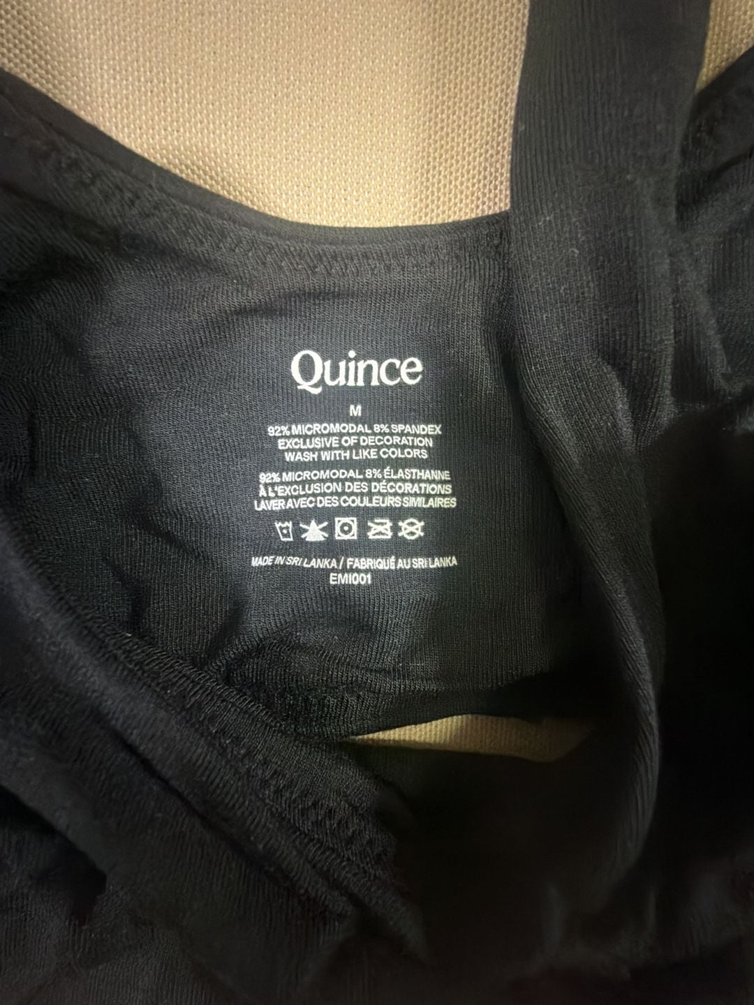 Quince Micromodal Maternity & Postpartum Bra, Black, Size Medium (2-Pack) 3