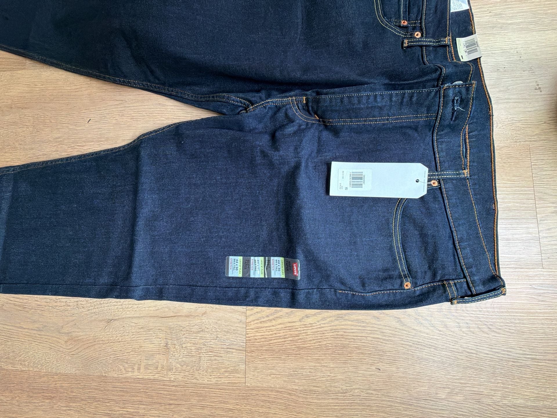 Levi's 502 Taper Jeans Big & Tall Stretch 44x30 5