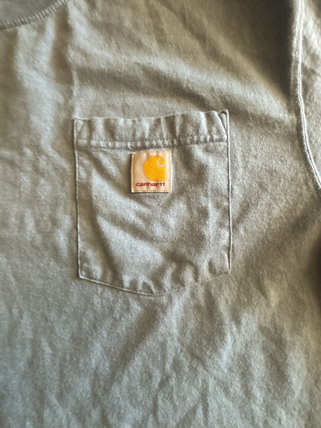Carhartt Men's Loose Fit Short Sleeve Pocket T-Shirt (Light Blue, L) 3