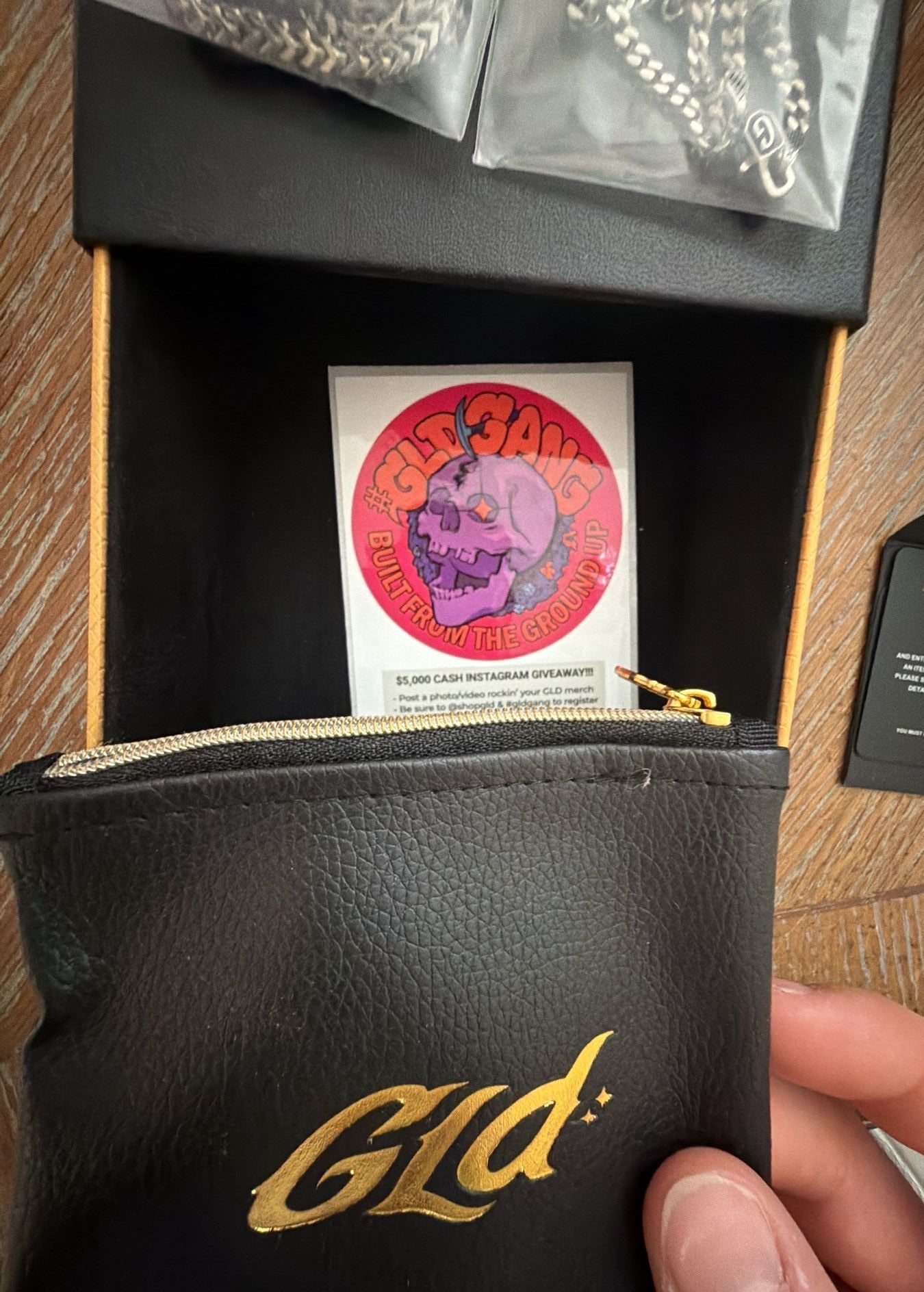 The GLD Shop Silver Chain Bundle Set with Box and Pouch 4
