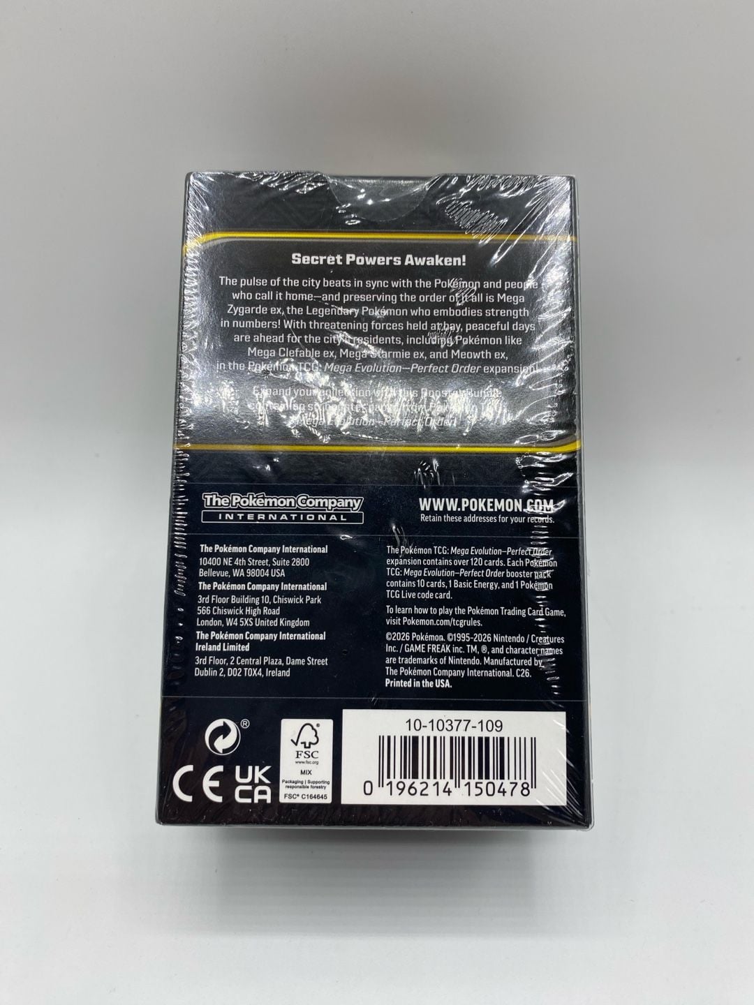 Pokémon TCG: Mega Evolution-Perfect Order Booster Bundle (6 Packs) New Sealed 2