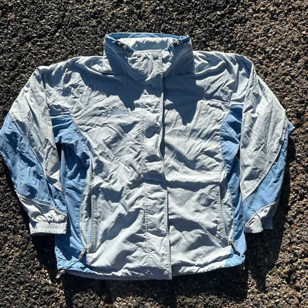 Columbia Sportwear Company Women's Interchange Light Blue Shell Jacket Size L