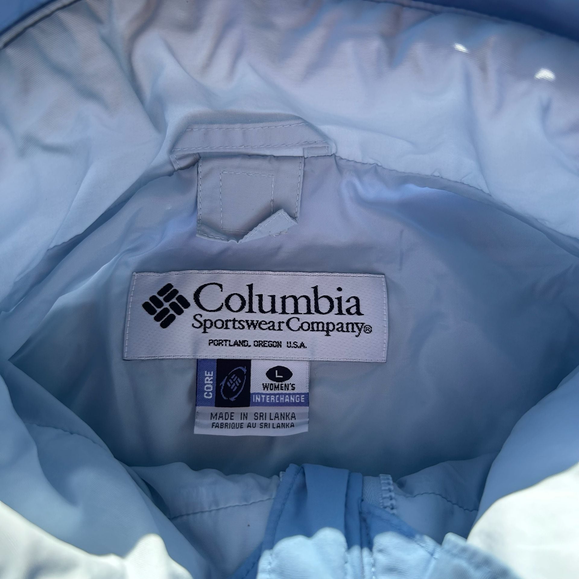 Columbia Sportwear Company Women's Interchange Light Blue Shell Jacket Size L 4