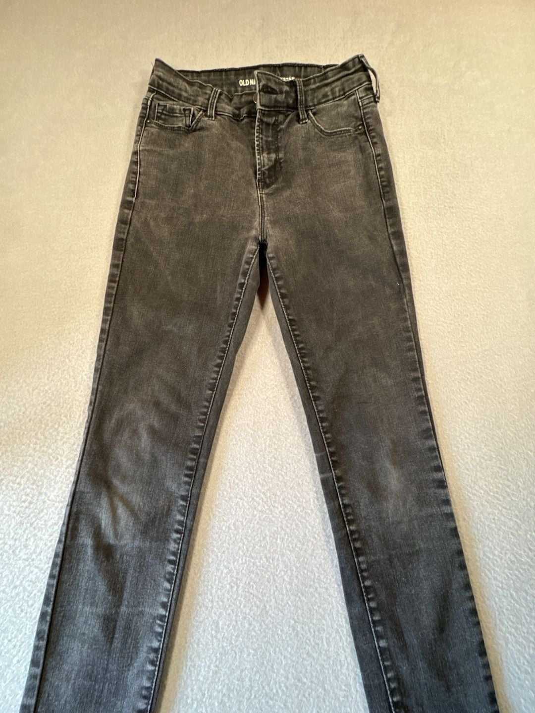 Old Navy Rockstar High Rise Skinny Jeans Gray Size 4 Petite 3