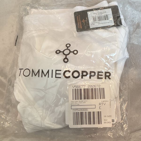 Tommie Copper Shoulder Support Zip Bra White Size 3XL