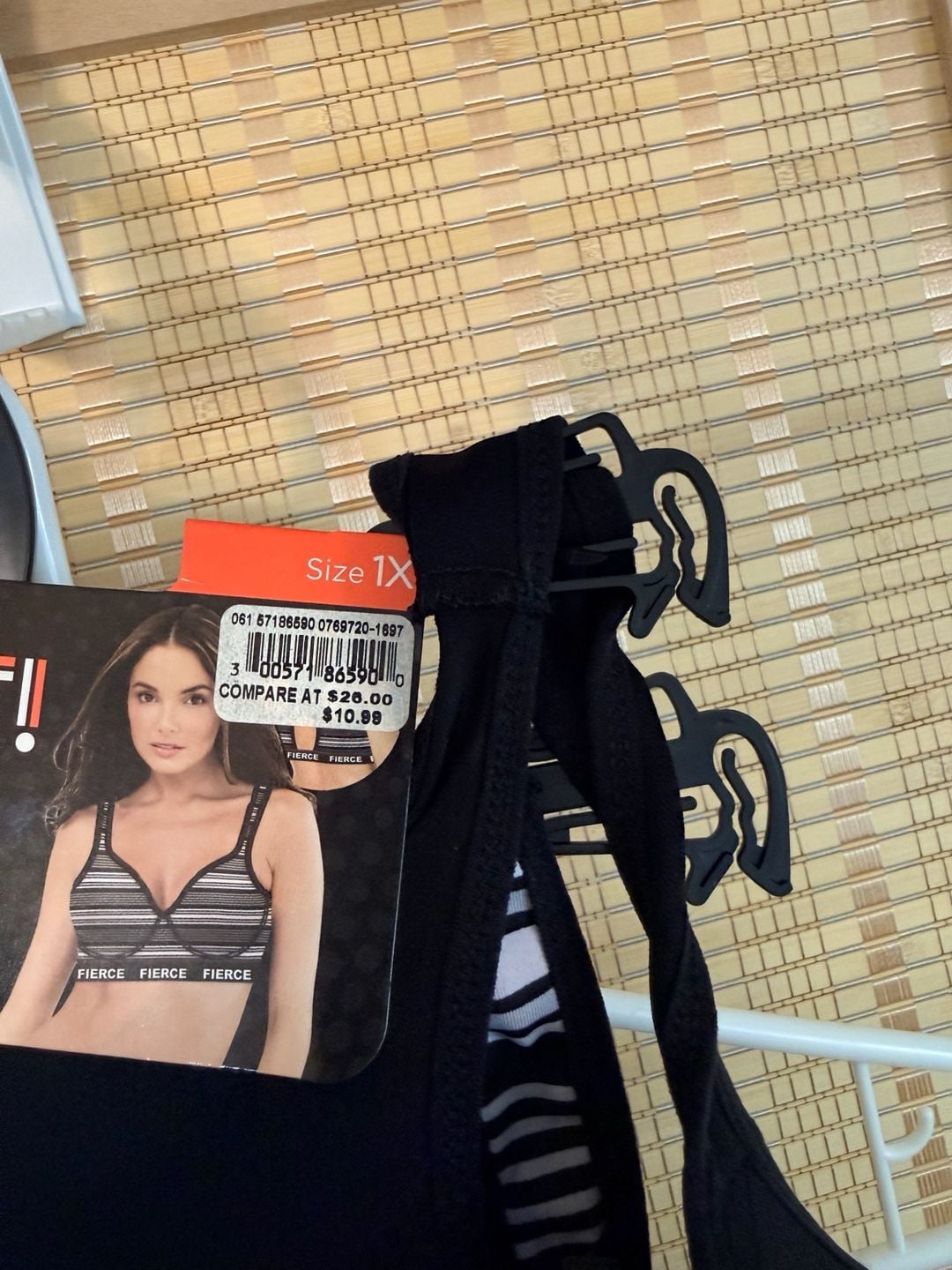Workout by Lady Princess 2PK Microfiber Performance Sports Bra Fierce 1X 4