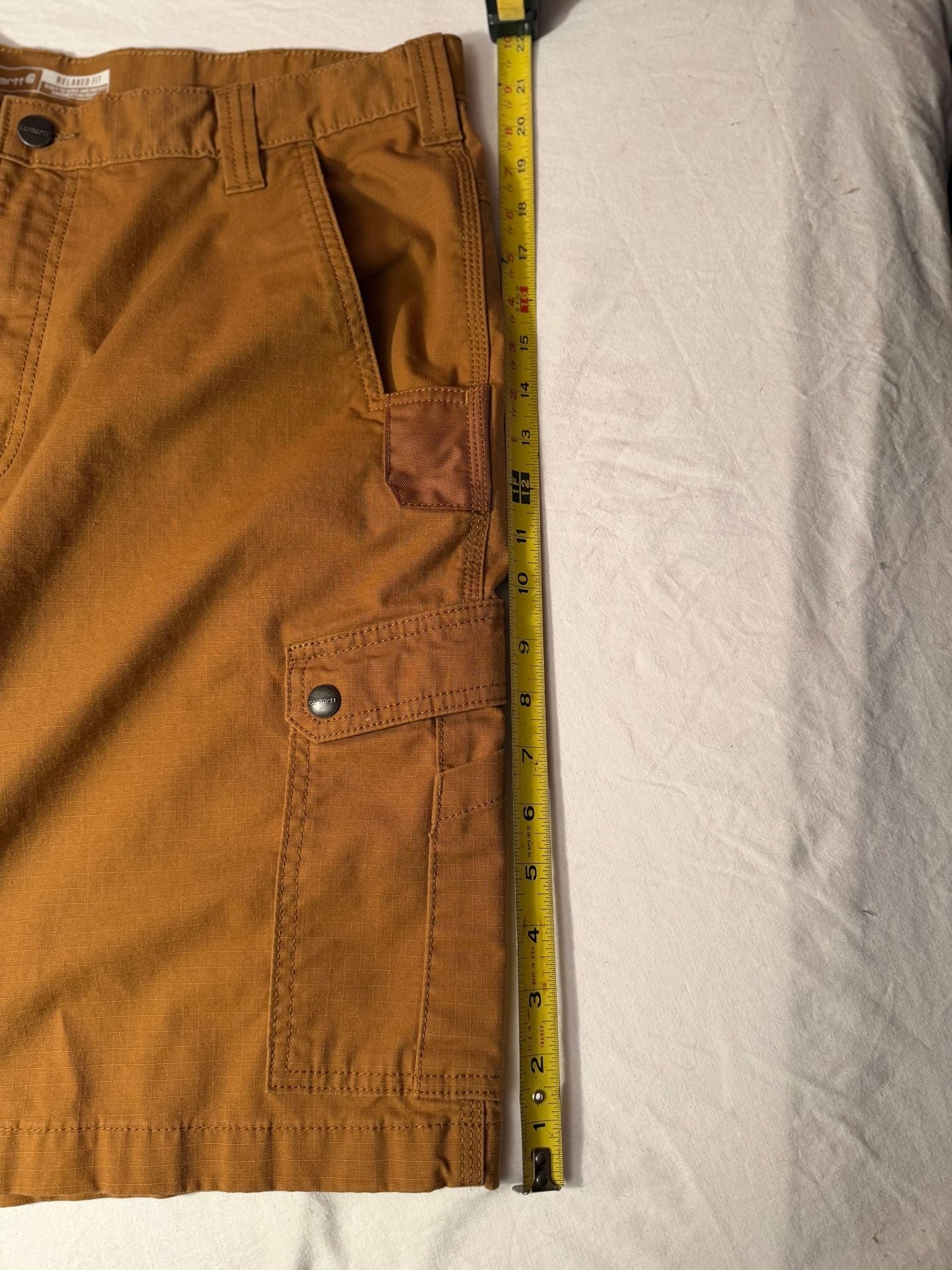 Carhartt Relaxed Fit Ripstop Cargo Shorts Brown 38 10