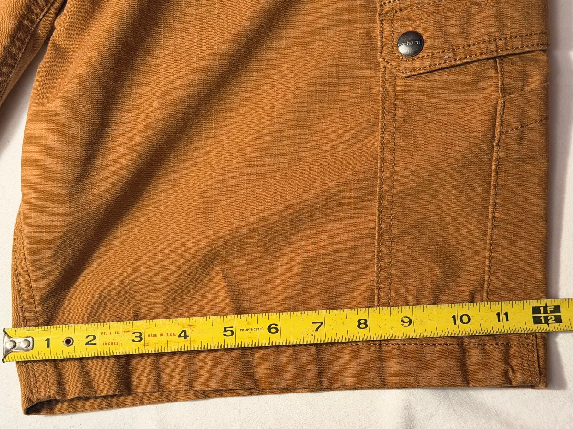 Carhartt Relaxed Fit Ripstop Cargo Shorts Brown 38 11