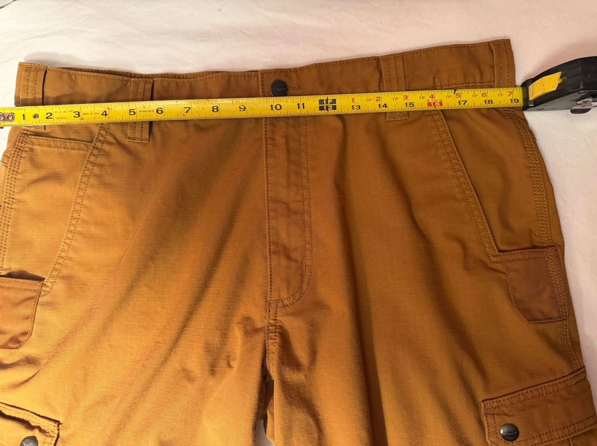 Carhartt Relaxed Fit Ripstop Cargo Shorts Brown 38 13