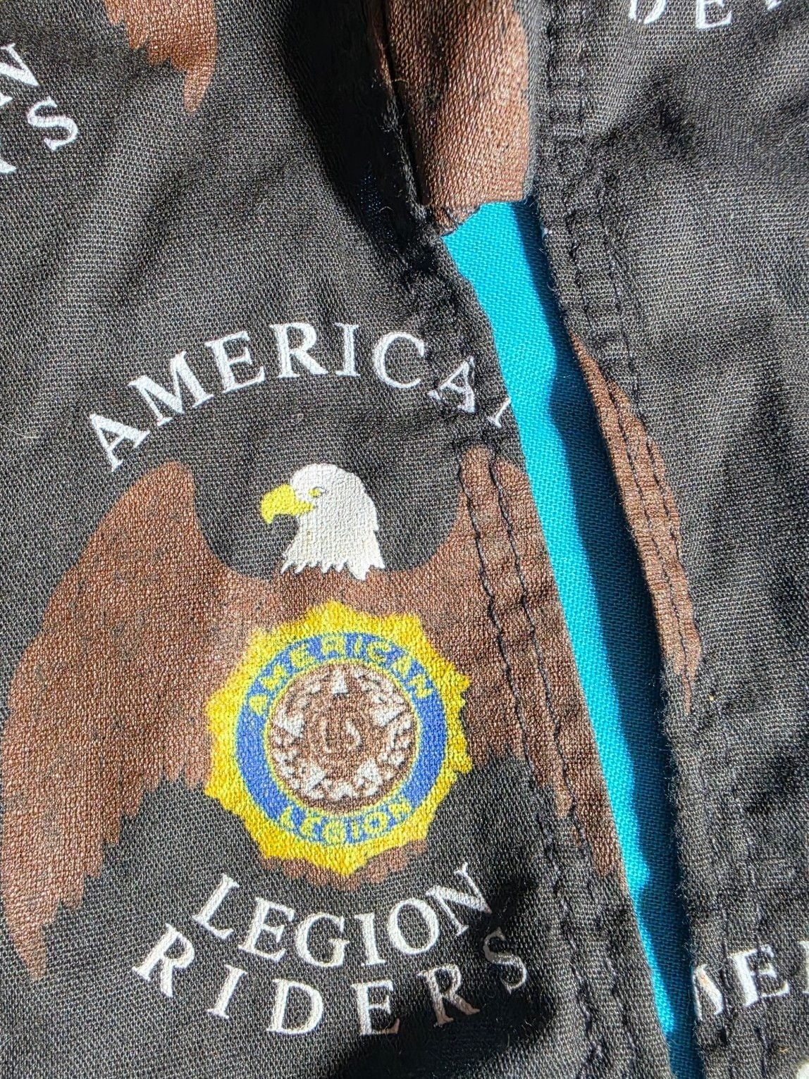 American Legion Riders Do-Rag Head Wrap Black Eagle Design 3