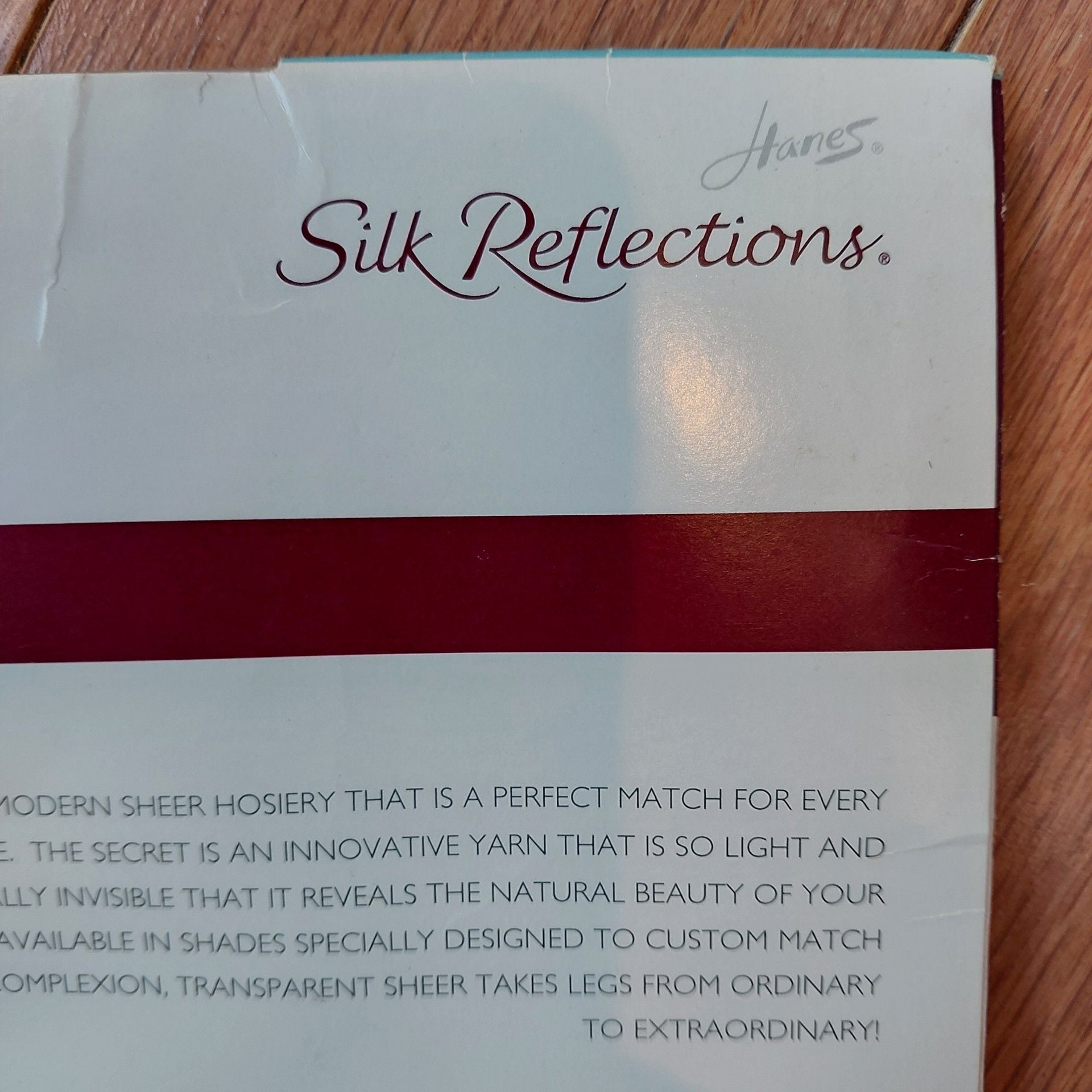 Hanes Silk Reflections Transparent Sheer Thigh Highs Sandalfoot Size CD Medium 4