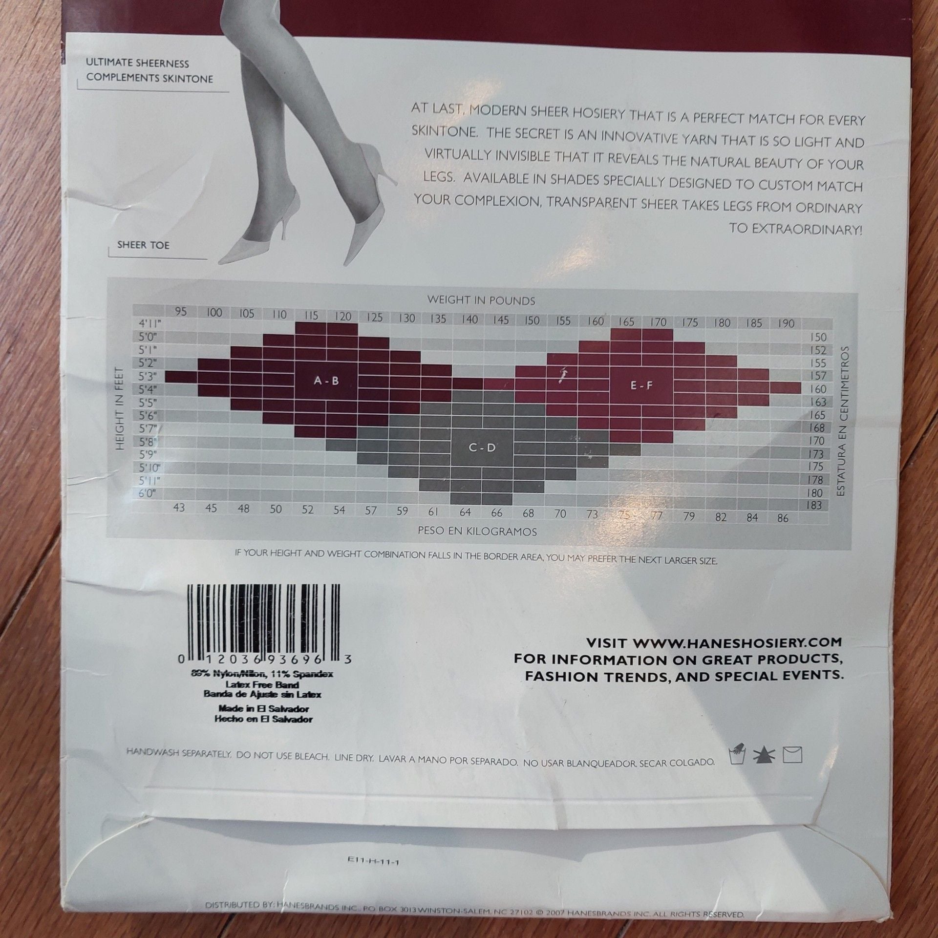 Hanes Silk Reflections Transparent Sheer Thigh Highs Sandalfoot Size CD Medium 5