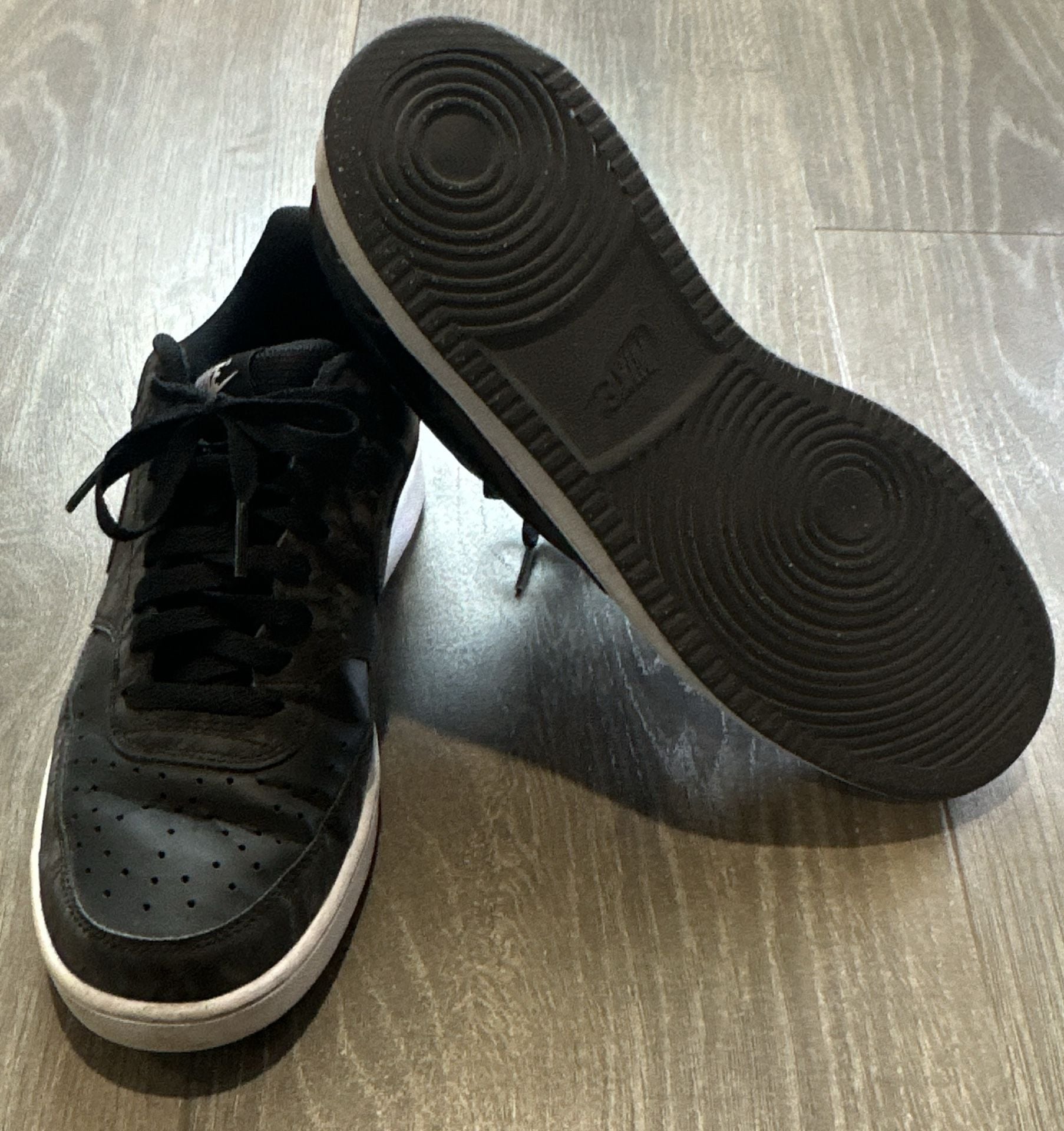 Nike Court Vision Low Sneakers Black White 8