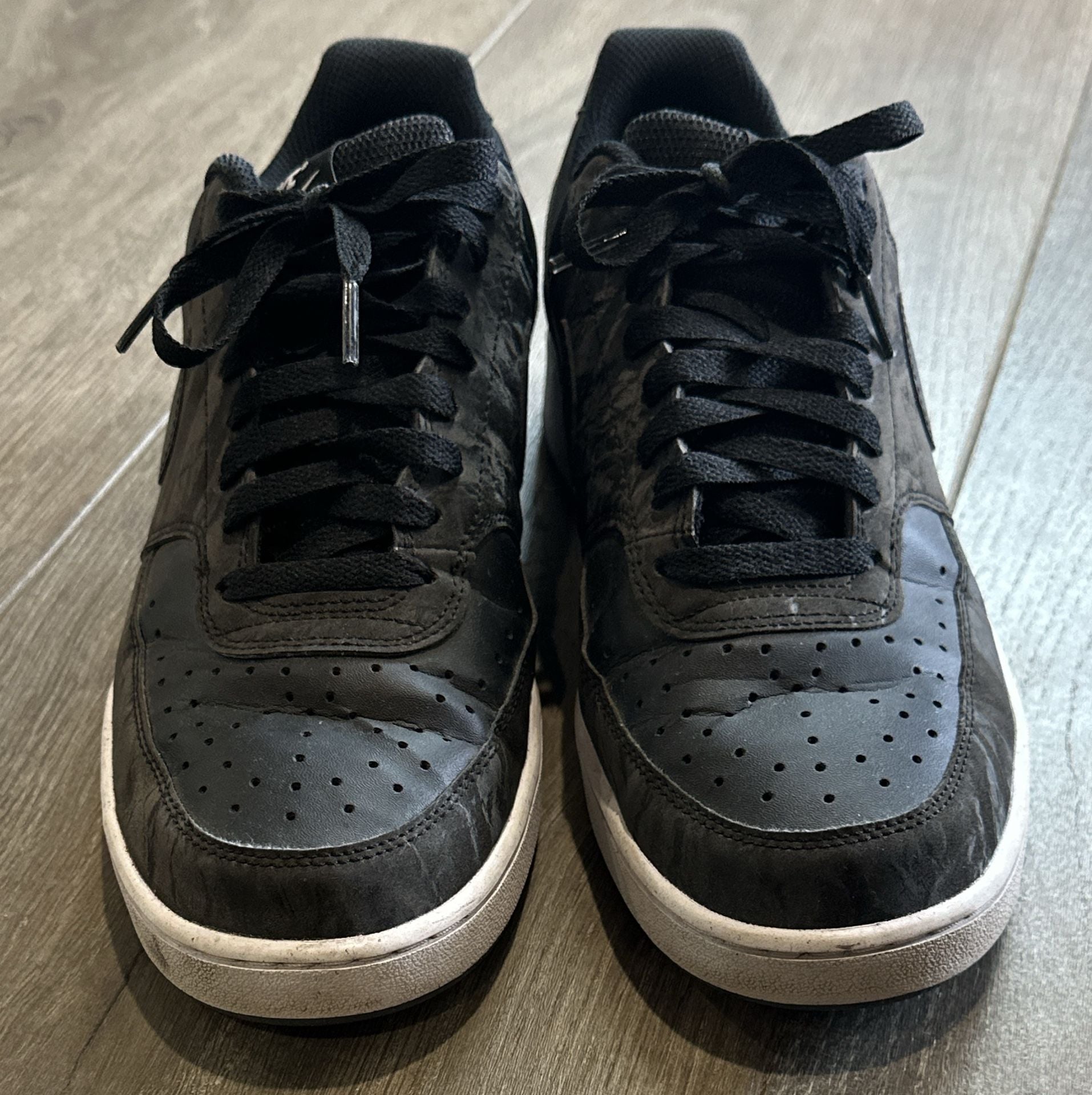 Nike Court Vision Low Sneakers Black White 3