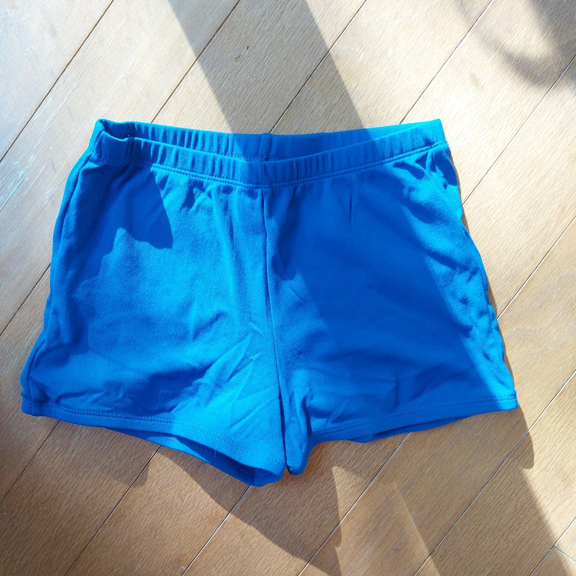 Chassé Blue Solid Athletic Cheer Shorts Adult Large 2