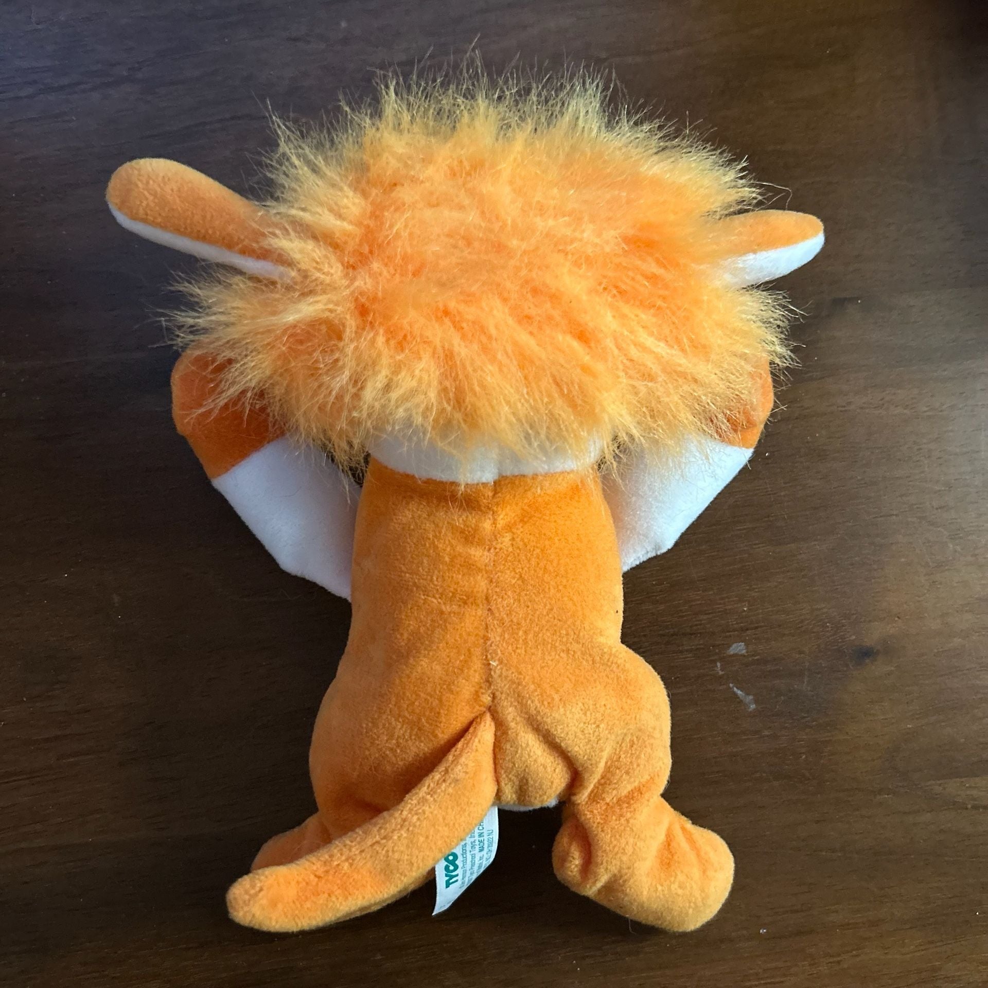 Tyco Sesame Street Beans Barkley Orange Dog Muppet 8 Inch Plush Vintage 1997 2