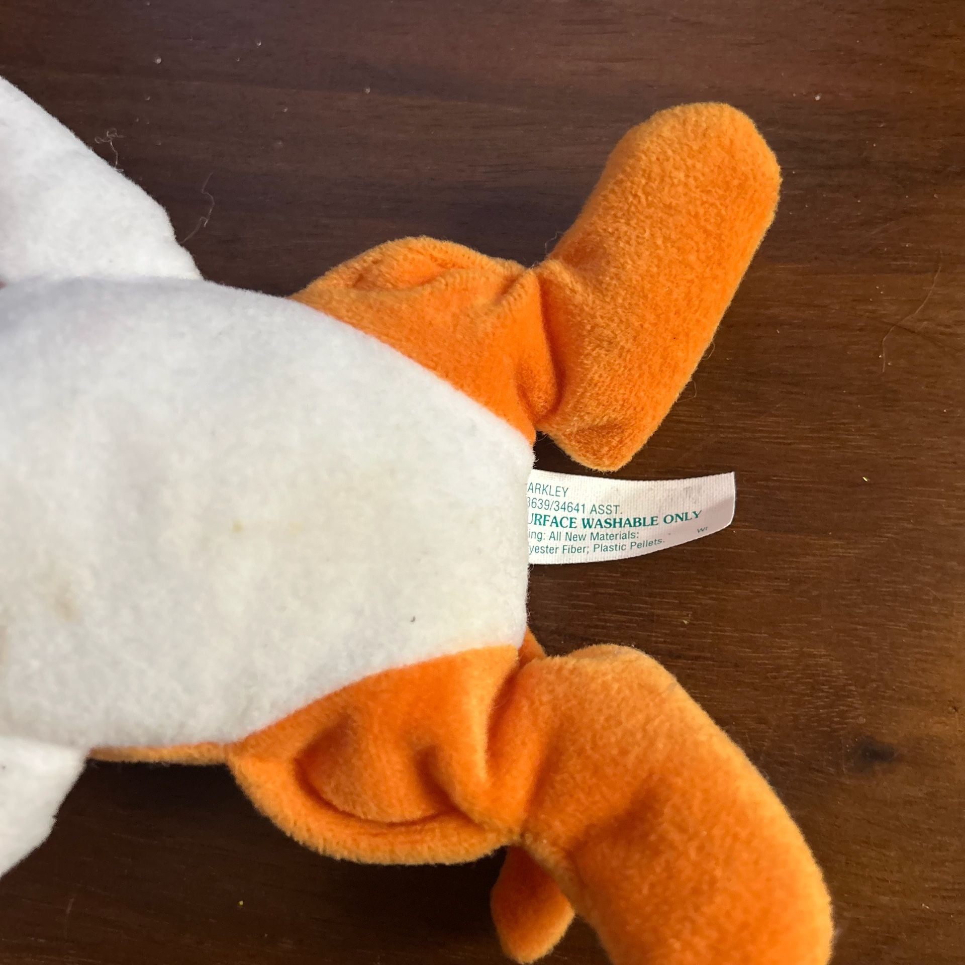 Tyco Sesame Street Beans Barkley Orange Dog Muppet 8 Inch Plush Vintage 1997 5