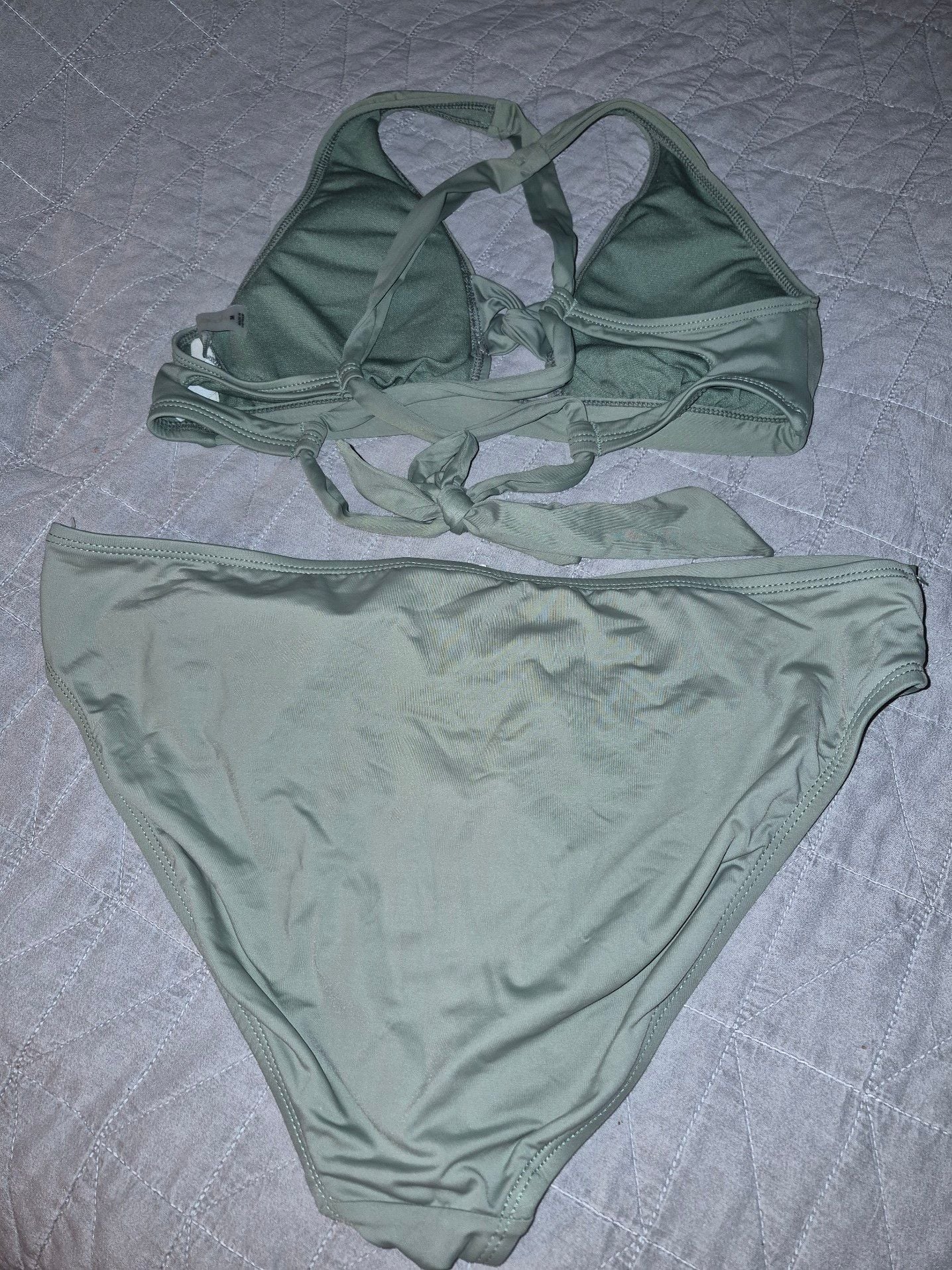 Mynah Green Halter Bikini Set Size M 2