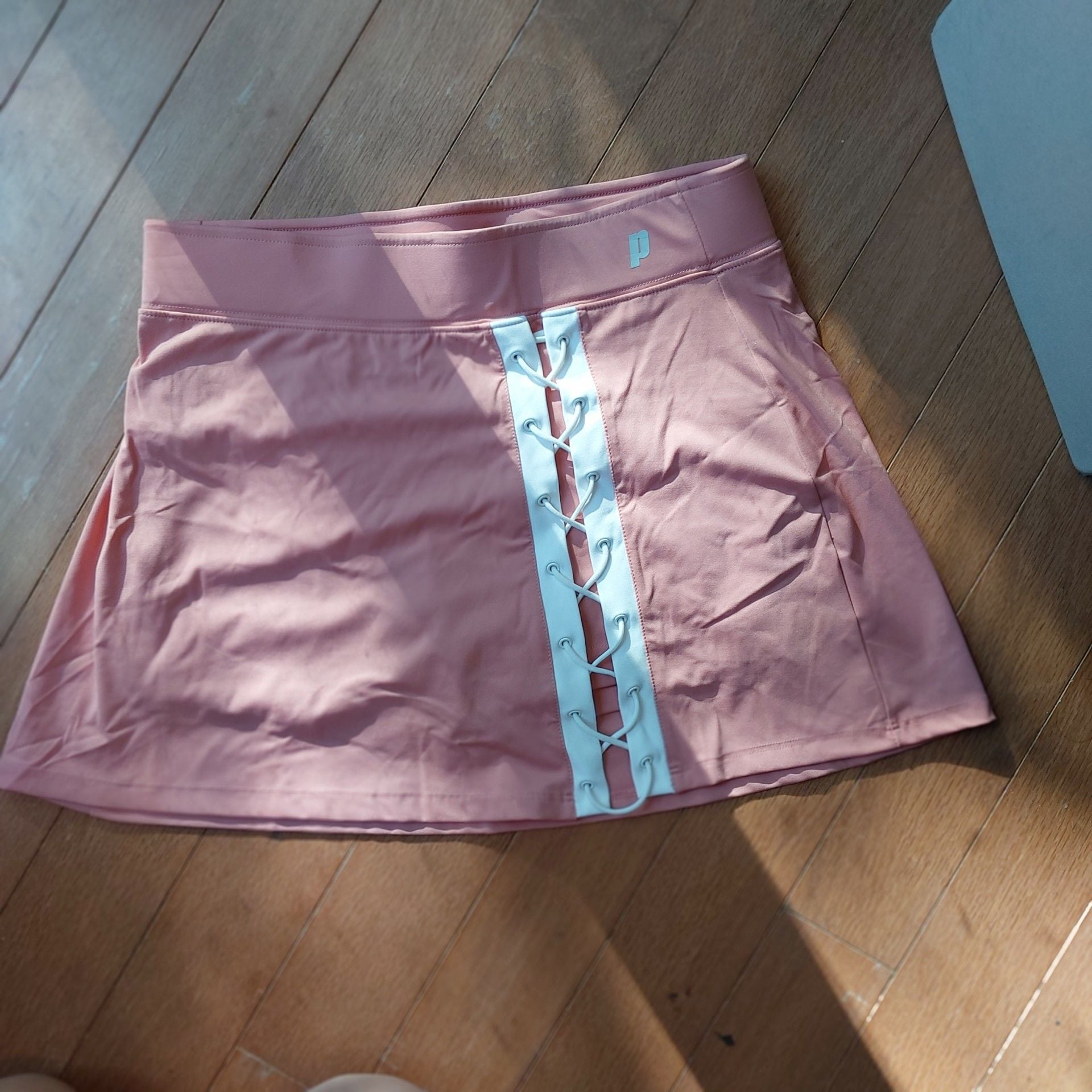 Prince Tennis Skirt Side Lace Skort Pink Size S 2