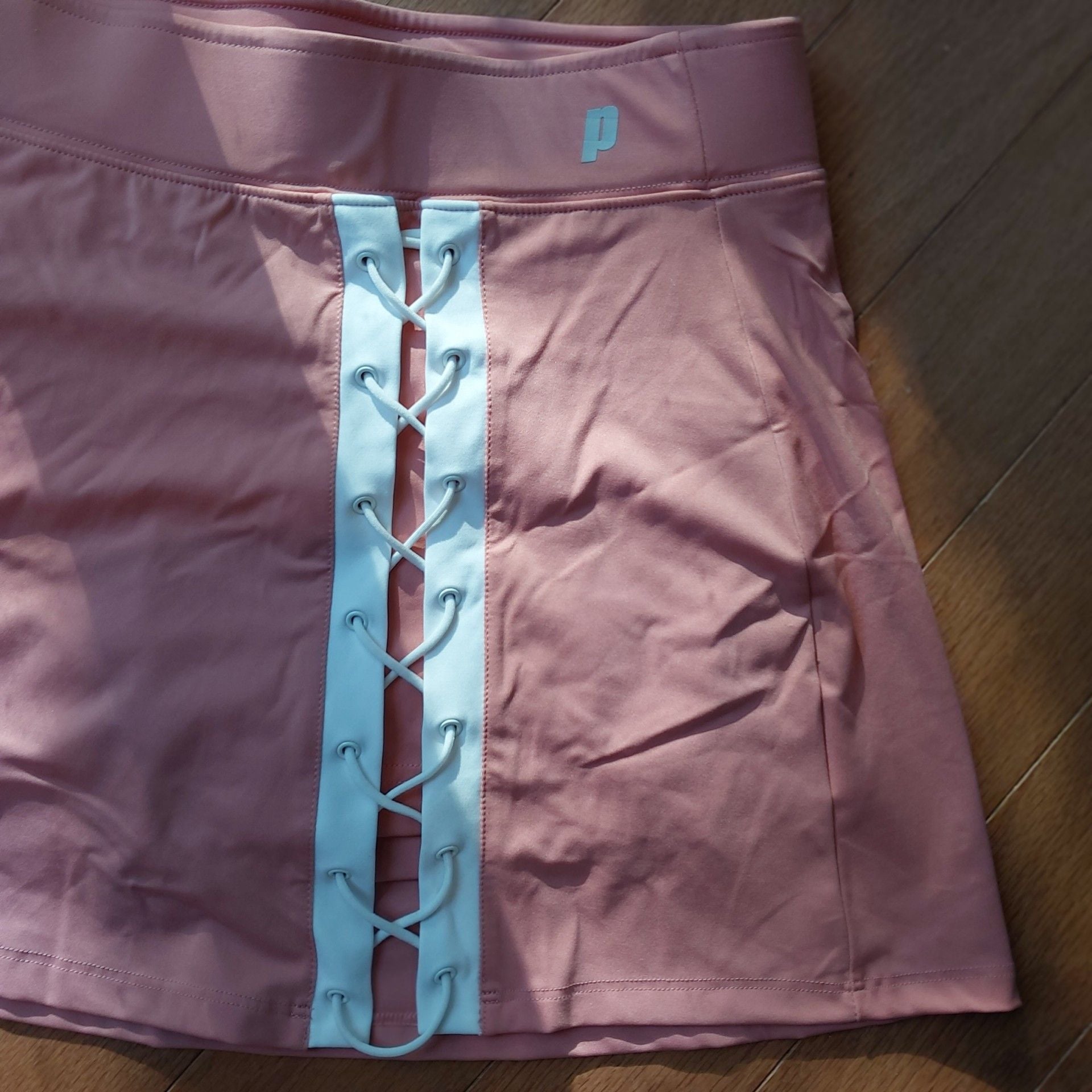 Prince Tennis Skirt Side Lace Skort Pink Size S 3