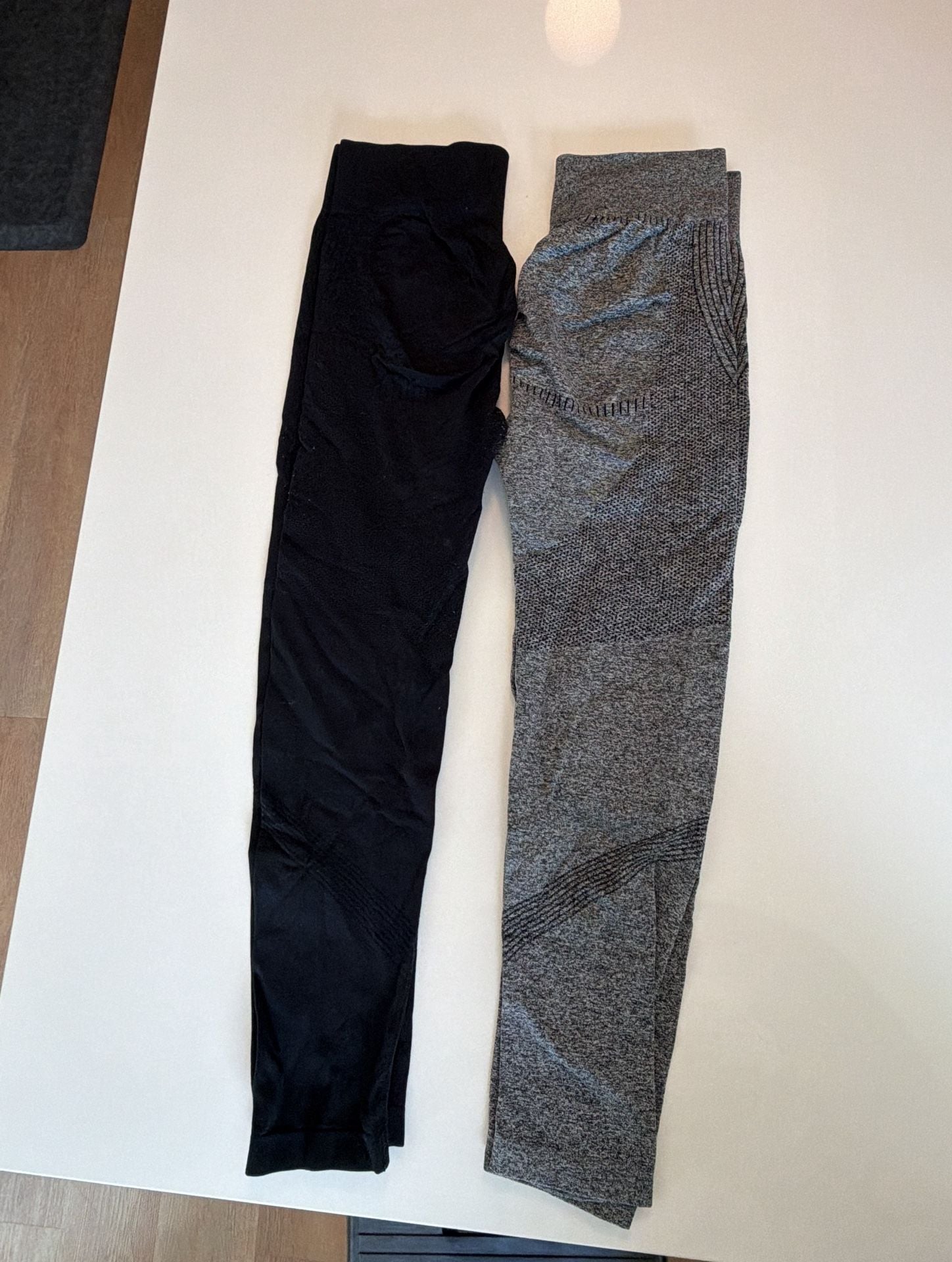 Shein kids gray high rise leggings 1