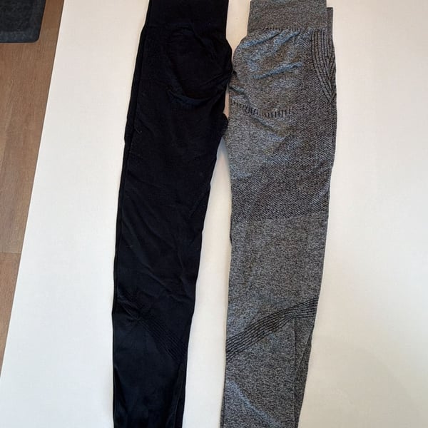 Shein kids gray high rise leggings 