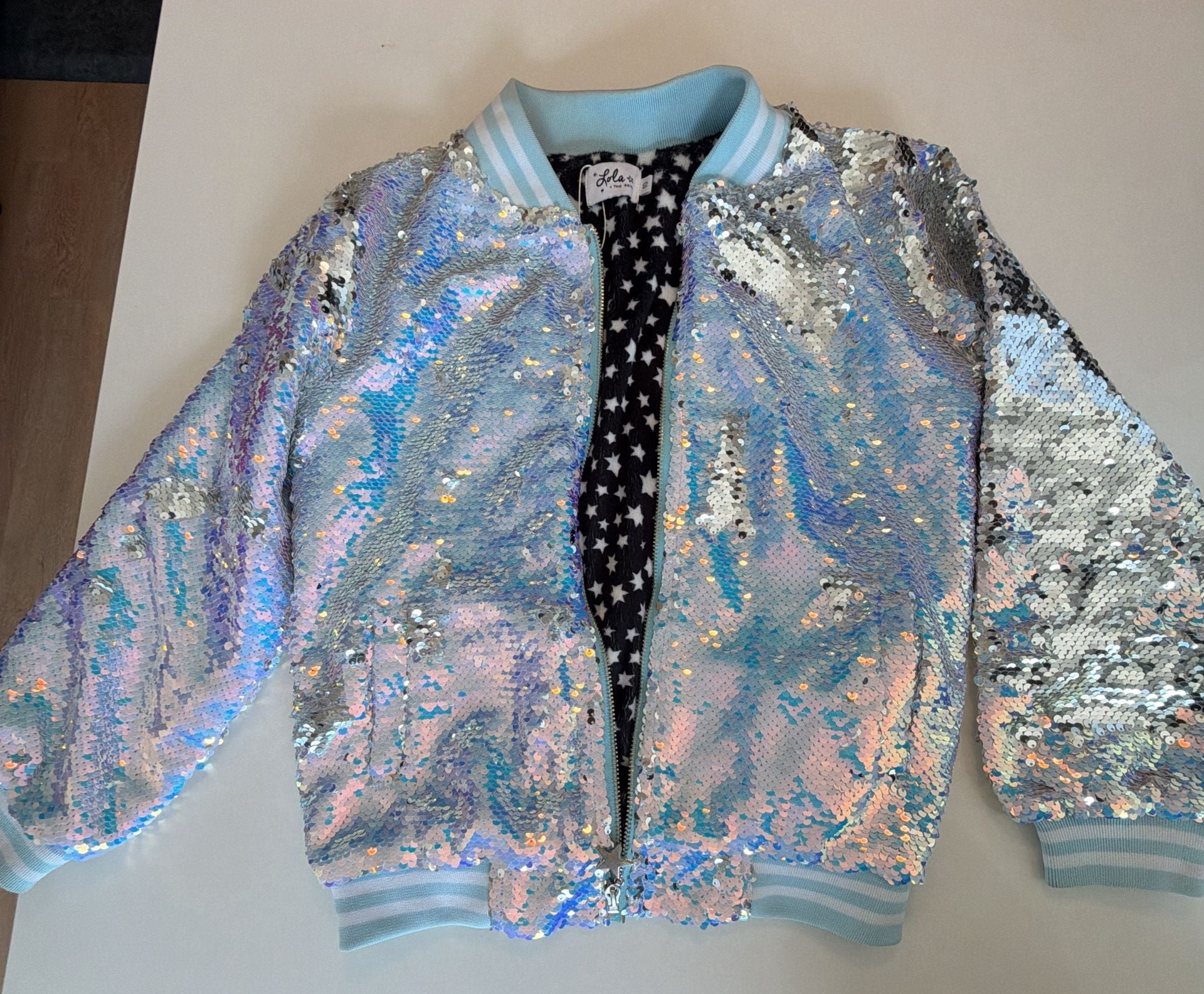 Girl's Lola and The Boys Icy Ombre Sequin Jacket (Toddler/Little Kid/Big Kid) 1