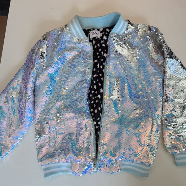 Girl's Lola and The Boys Icy Ombre Sequin Jacket (Toddler/Little Kid/Big Kid)