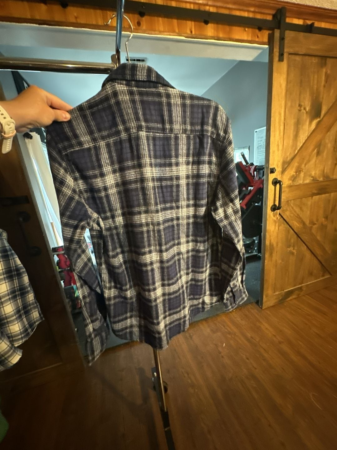 Sonoma Goods Supersoft Flannel Men's Blue Plaid Long Sleeve Button-Down Shirt 5